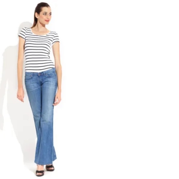 Rich + Skinny Flare Leg Jeans Medium Wash Size 28 - Picture 2 of 15